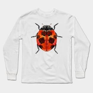 Ladybird Rose Pattern Long Sleeve T-Shirt